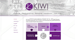 Desktop Screenshot of kiwi-automation.de